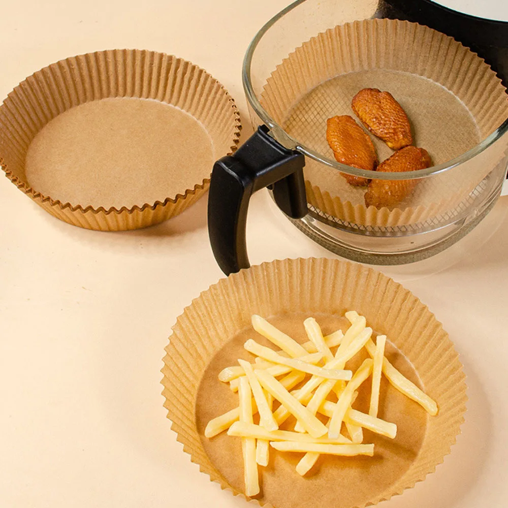 Description Picture 5 of item50pcs Air Fryer Paper Disposable Baking Pastry Piece Cutter Baking Air Fryer Accessories Supplies Home Kitchenware G