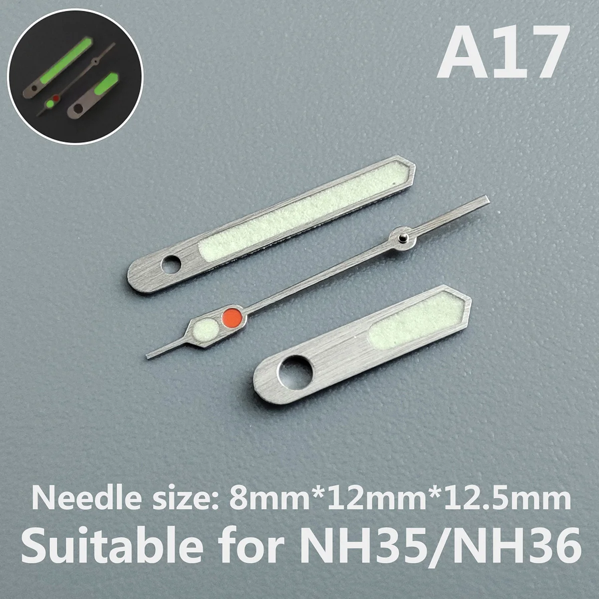 

Аксессуары для часов, указка для часов NH35, указка для стрельбы, зеленая подсветка, подходит для NH35, NH36 механизм A17
