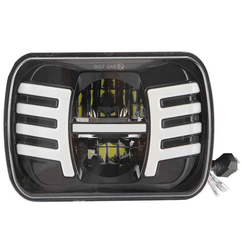 

5X7 Inch Led Headlight 7X6 Led Sealed Beam Head Light Lamp With High Low Beam For Jeep YJ Cherokee XJ