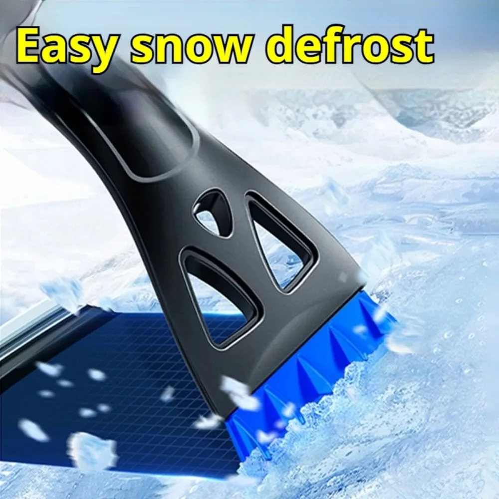 Car-Mounted 3-In-1 Blue Telescopic & Detachable Rotary Snow Shovel & Brush