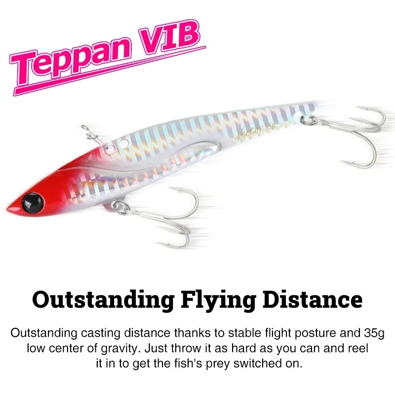 TSURINOYA 35g Teppan VIB  ̳  DW38-C 105mm      ݼ ̳ Seabass ġ