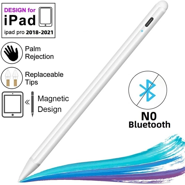 For iPad Pencil with Palm Rejection,Stylus Pen for Apple Pencil 2 1 iPad Pen  Pro 11 12.9 2021 -2018 Mini 6 Air 4 7th 8th 애플펜슬 - AliExpress