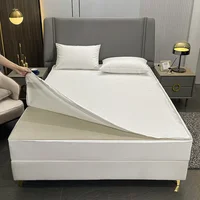6-Sides Fully Enclosed Waterproof Mattress Cover with Zipper Custom Size Fitted Sheet Dust-proof Anti-mite Mattress Protector 2