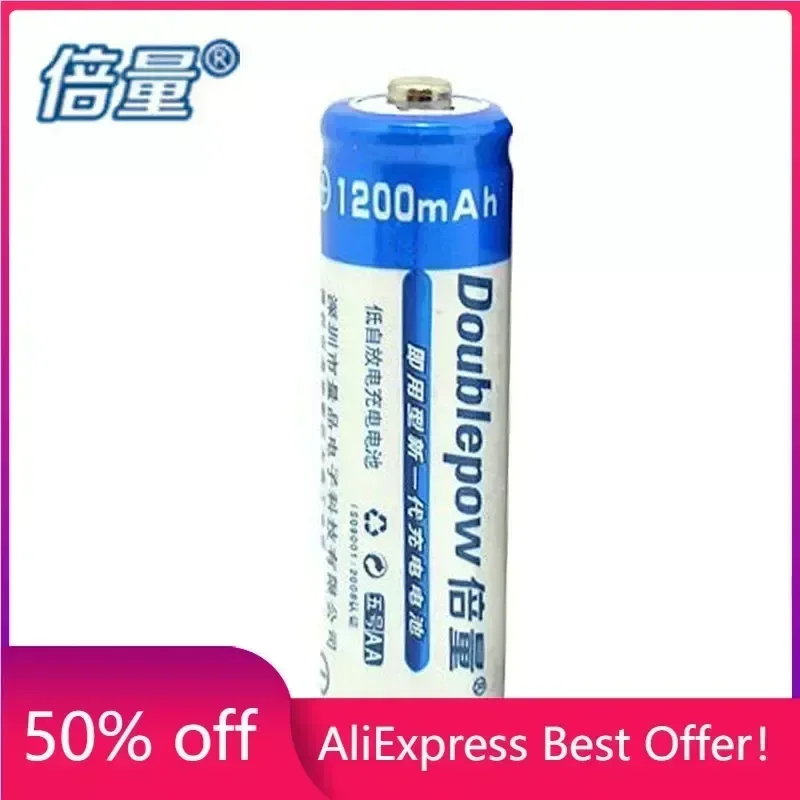 

High Capacity Rechargeable AA Batteries, Nickel Hydrogen Nickel Cadmium, 1200mAh 1.2V, Size 5