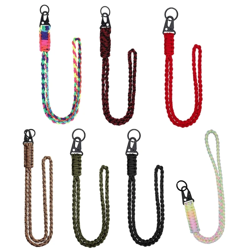 

A9LD 2 PCS Paracord Keychain Braided Lanyard Keychain Tool for Outdoor Camping Hiking