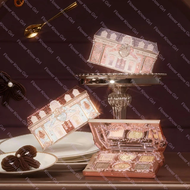 Flower Knows 6-Color Eye Shadow Palette Sweetie Bear Glitter Matte Natural Bronzer Multi-Makeup Product