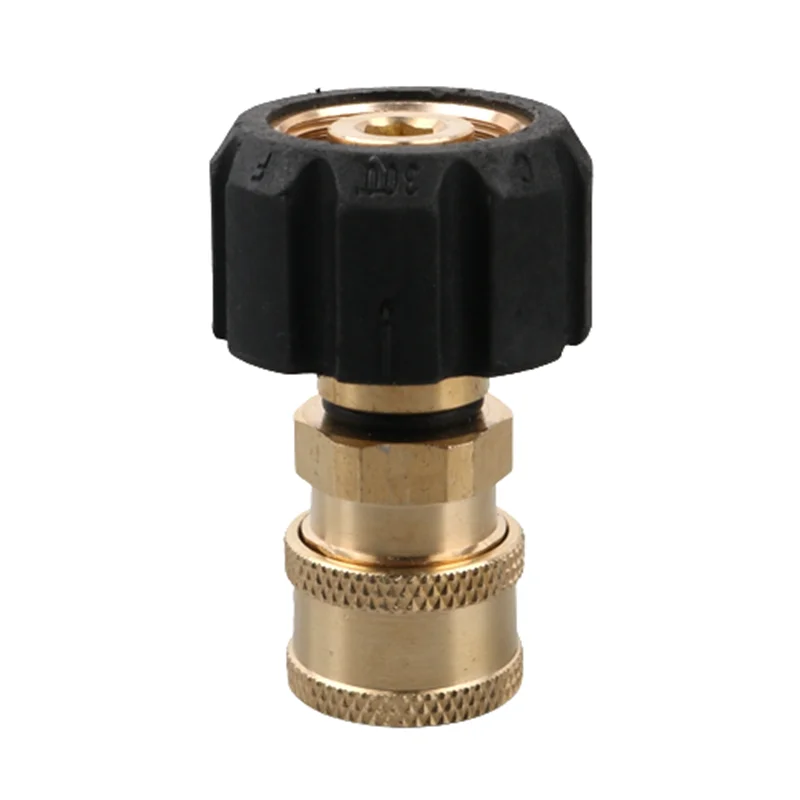 

1pc 1/4 To M22 Quick Connector High Pressure Car Washer Quick Coupling Water Gun Tube Adapter Joints