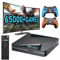 X2 Pro Console de jeu vidéo rétro TV Box plus de 100 000 jeux avec 2 manettes de jeu Super Console 4K 60 + émulateurs de jeu pour DC/Arcade/MAME/Sega 2