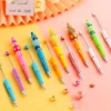 10/20pcs Beadable Pens Bulk Plastic Assorted Beaded Pens With Shaft Black Ink For DIY  School Teachers School 6