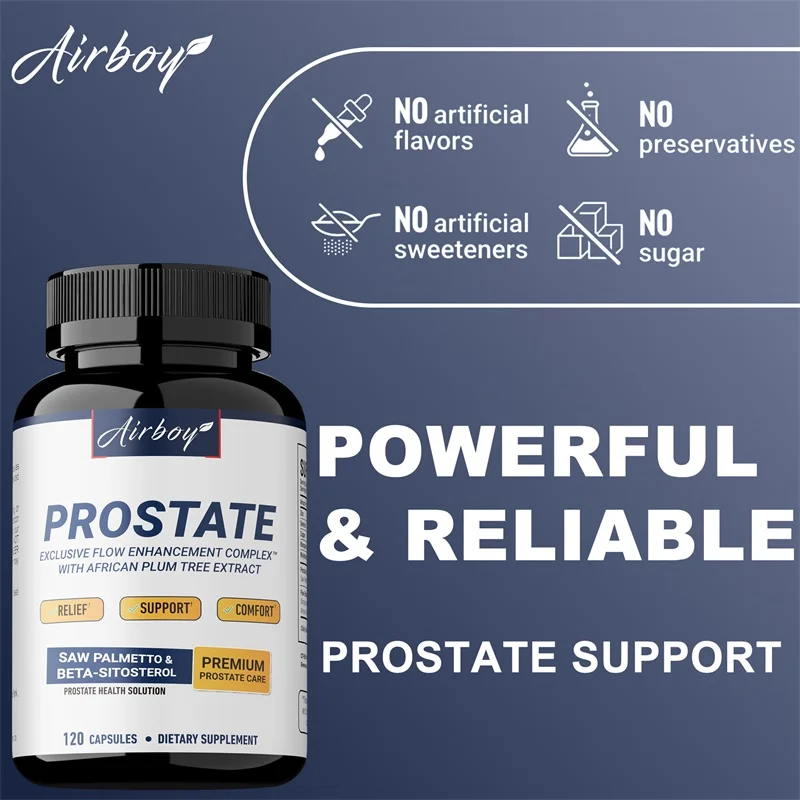 Men's Prostate Capsules With Saw Palmetto, Improve Performance, Relieve Bladder & Urination Problems, Reduce Toilet Trips