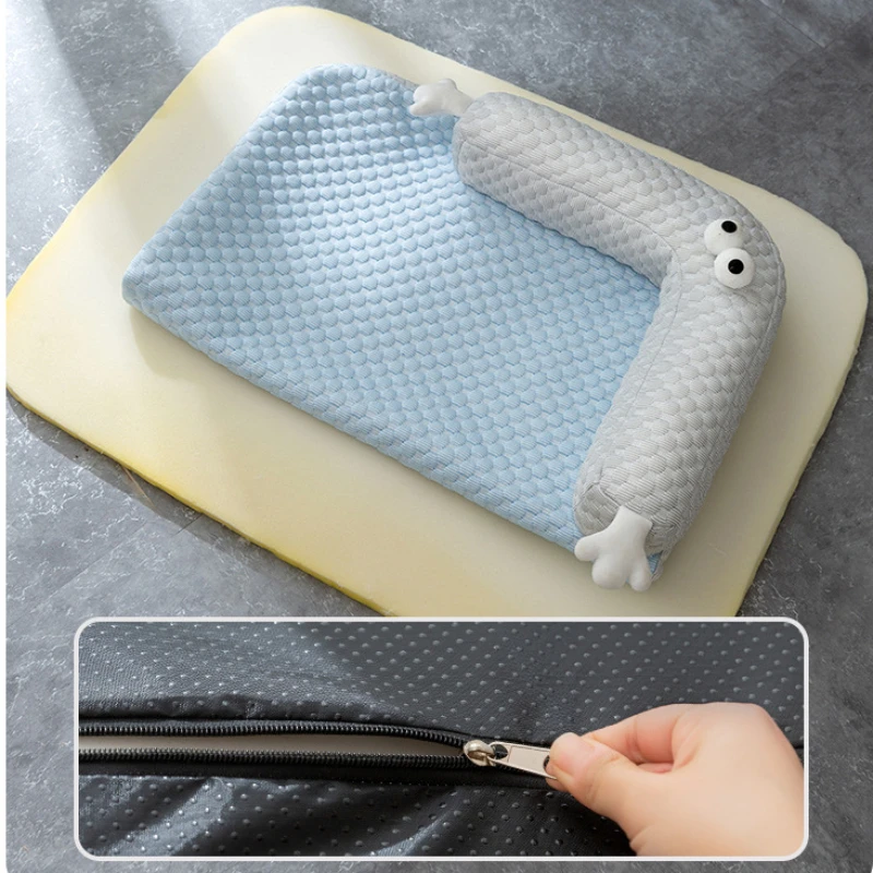 Title 3, Dog Cooling Bed Mat Summer Puppy Cushion Soft N...