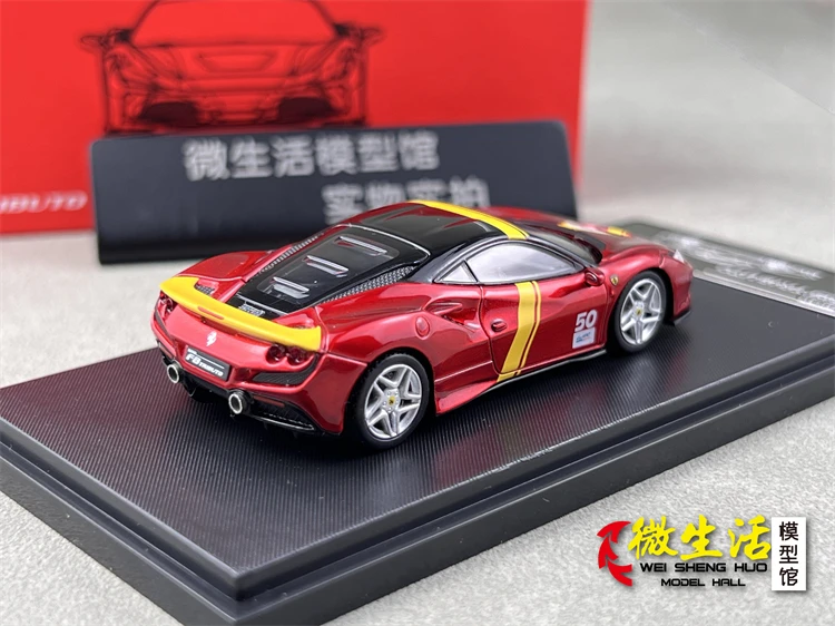 Ferrari F8 tributo 1/64 ミニカー XF MODEL 1/64 Scale Ferrari F8 Tributo Black Diecast Car