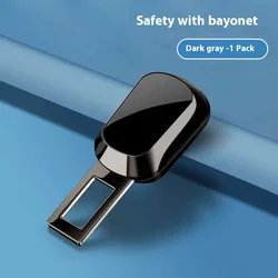 Universal Car Seat Belt Clip Buckle with One-Button Release Feature (Black)