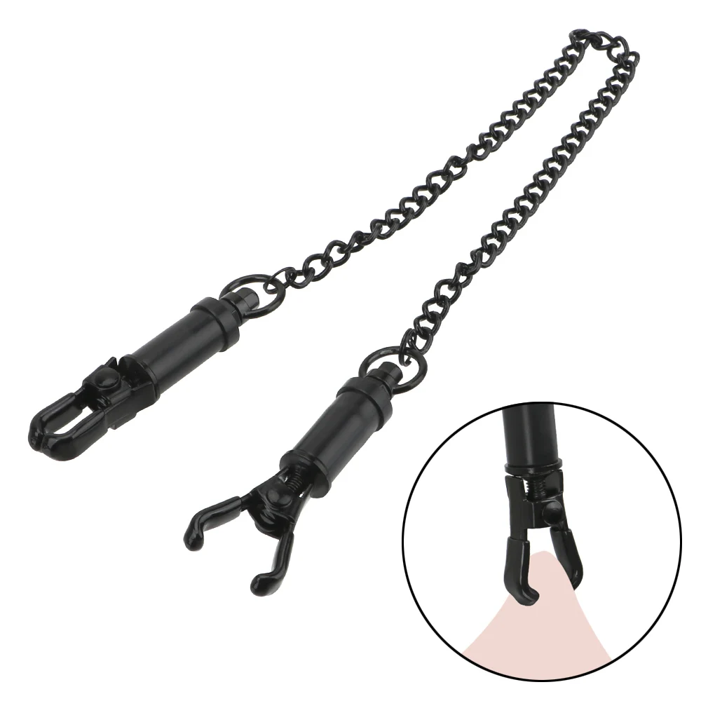 With Chain Nipple Clamps For Women Clitoral Clips Breast Enlargement Sex Toys Adults Games Bondage Couples Tools Erotic Products