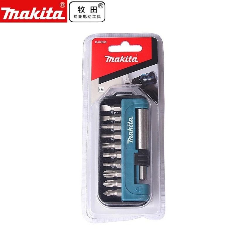 MakitaD67636ElectricScrewdriverBitSet11PcsPhillipsSlottedHex