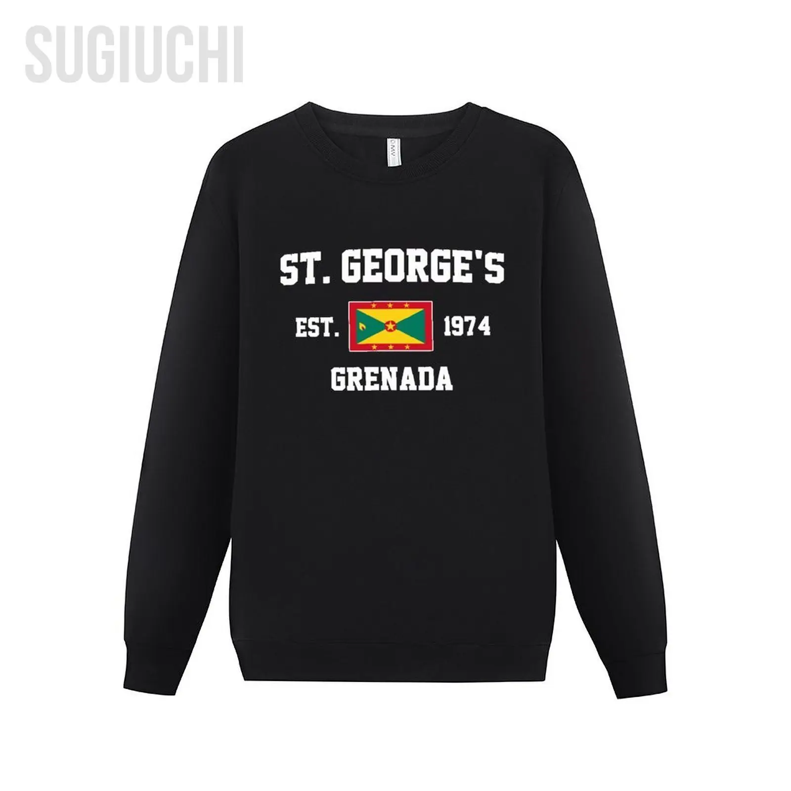 

Men Women Hoodies Grenada EST.1974 St. George's Capital Hoodie Pullover Sweatshirts O-Neck Hip Hop Style Cotton Unisex