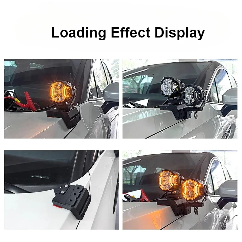 For Volkswagen Talagon Atlas Cross Sport 2021 Car A Pillar Led Spotlight Bracket Quick Release Dual Guide Rail Expansion Stand detail image 6