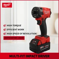 Milwaukee Brushless Impact Driver 300NM 18V Motor Cordless Rechargeable Lithium battery Impact Wrench Screwdriver Power Tool 1