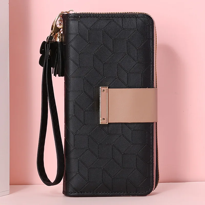 XZAN Woman Wallet Long Luxury Brand Vintage Purse Designer Wallet for Women  2023 Leather Money Holder New Money Clip Wallet - AliExpress