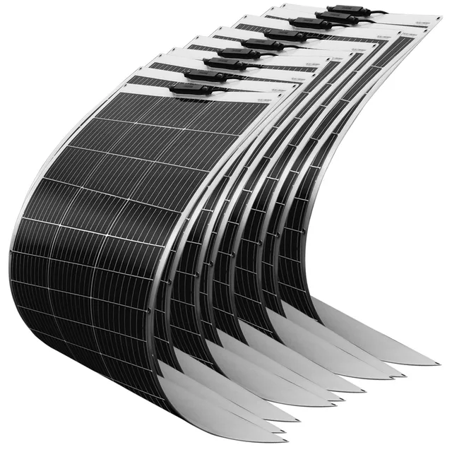 Semi-flexible Solar Panel Panneau solaire semi-flexible monocBN allin, panneau solaire pour montres, bateau, voiture, maison, 1200W, 600W, 480W, 120 W, 18V, 1 à 10 pièces, 120 W au choix 1