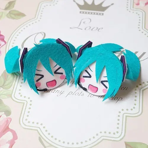 Kawaii Hatsune Miku Hairpin - Cute Anime-Inspired Headdress & Decor Gift