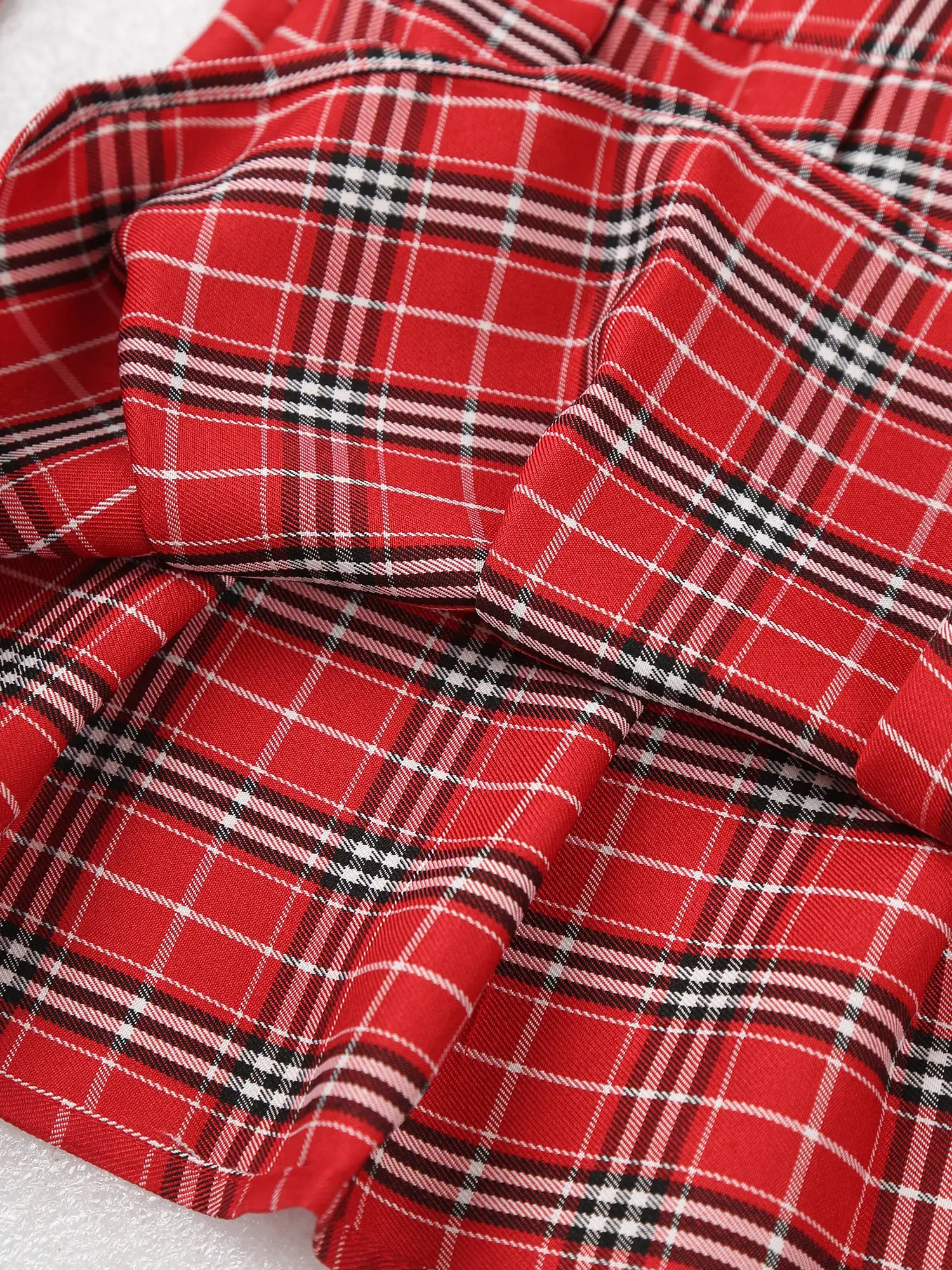 Women Girls Schoolgirls Uniform Skirts Cosplay Costume Fancy Dress Rave Party Outfits Sexy Plaid Pleated Mini Skirt with Necktie