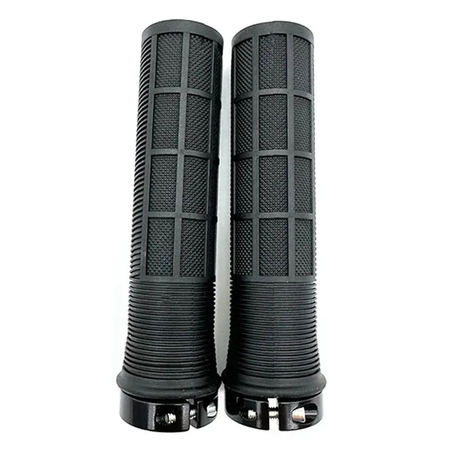 Bicycle Handlebar Grips TPR Anti-Skid MTB Road Bike Handle End Grips Shockproof Aluminum Lock Ring MTB Cuffs Mountain Bike Part 6