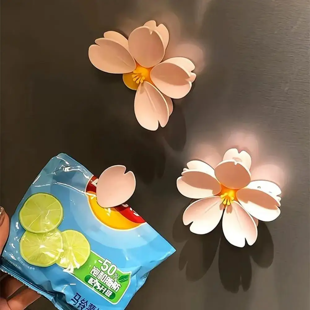 감자 칩을위한 10Pcs 식품 씰링 클립 꽃 스낵 가방 실러 냉장고 자석 커피 시..