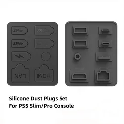 Enhanced Gaming Accessories Dustproof Kit for Game Consoles - Silicone Dust Plugs Set (Plug No Disc)
