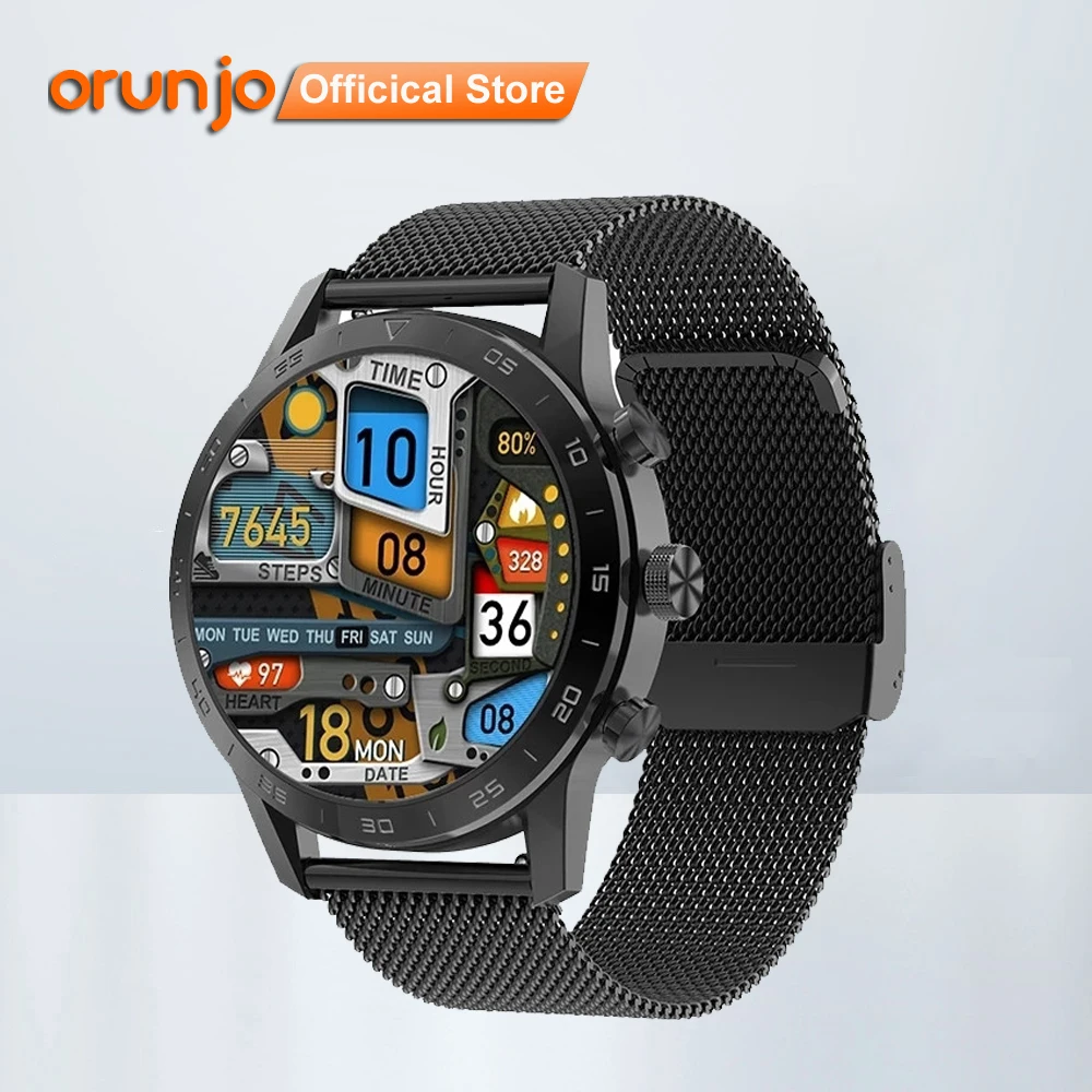 

Orunjo K70 Smart Watch Men IP68 Waterproof Heart Rate Monitor Blood Pressure Smartwatch Fitness Tracker Dial Call