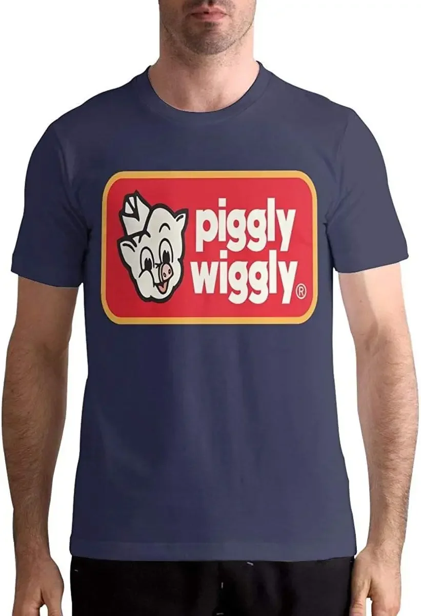 

Teenagers Youth Boys Girls Kids' Piggly y Wiggly Classic T-Shirt Short Sleeve Shirt Loose Tee 3X-Large