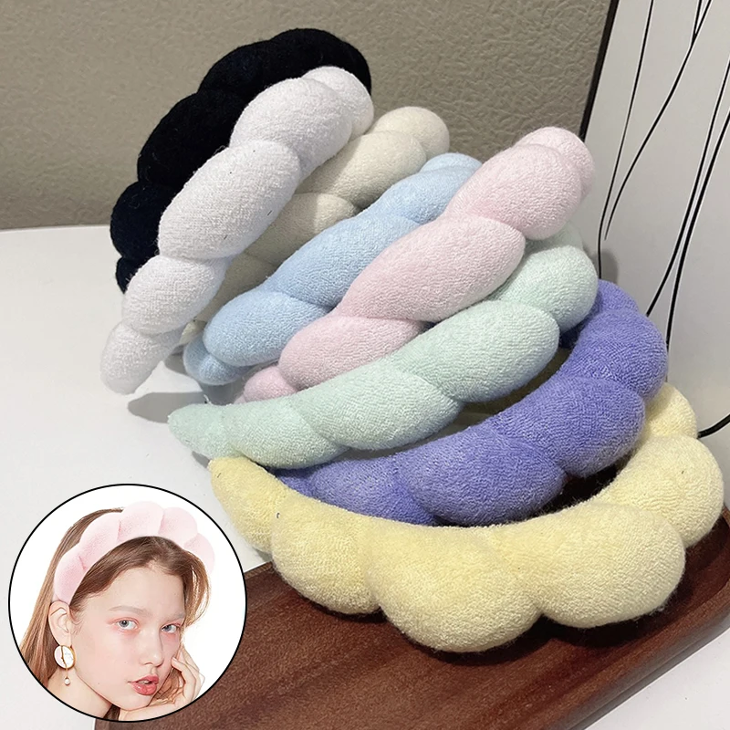 

Sponge Padded Hair Hoop Headwear Hair Accessories Washing Face Hairband Headbands Braided Hairbands Spa Makeup Headband