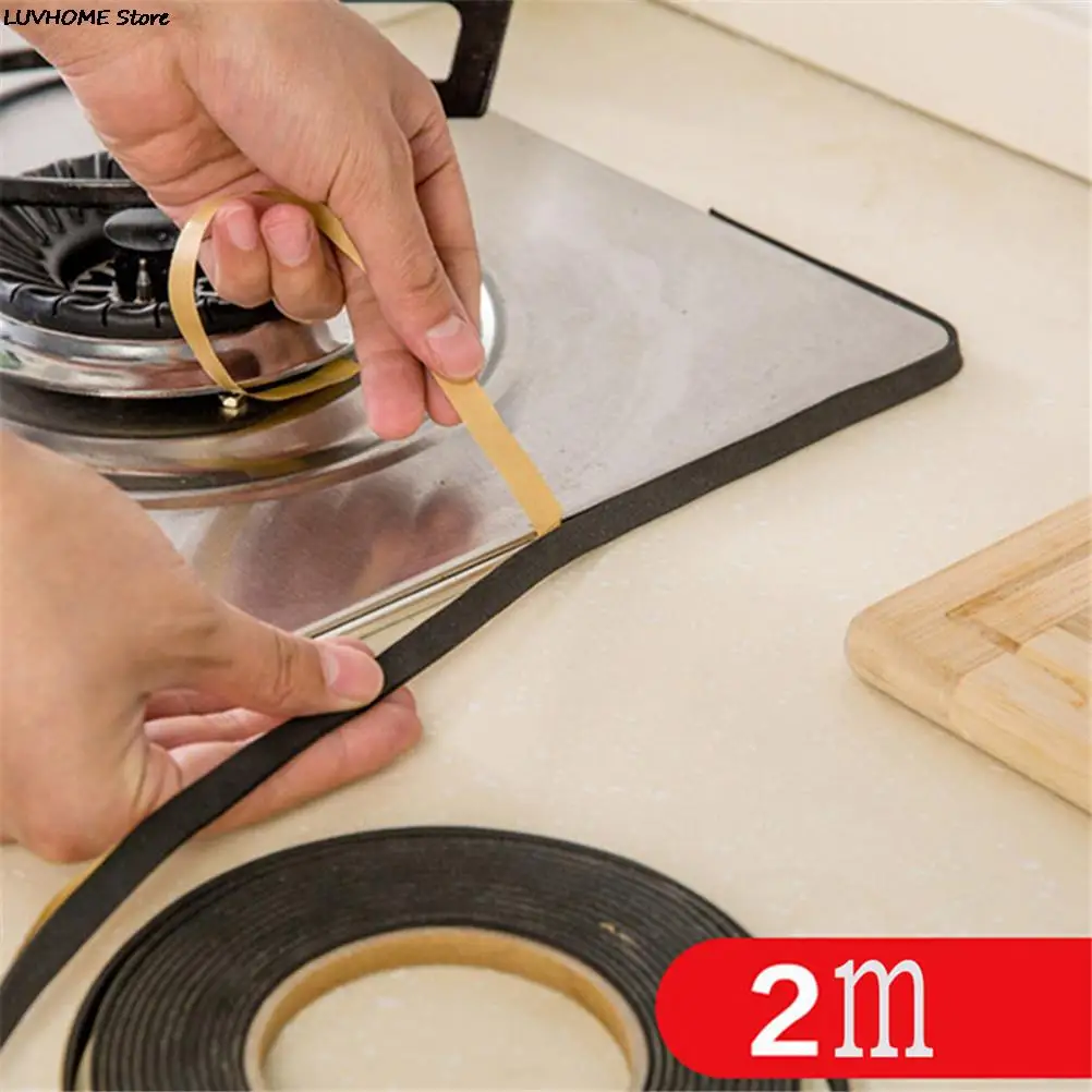 2 Pezzi Cucina Fornello A Gas Gap Sealing Nastro Adesivo Anti Flouring Antipolvere Impermeabile Lavello Stufa Crack Strip Gap Sealing