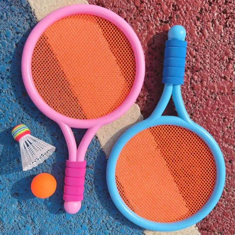 Children's Badminton Tennis Racket Beginner Training Outdoor Beach Kindergarten Baby Parent Child Interactive Toys