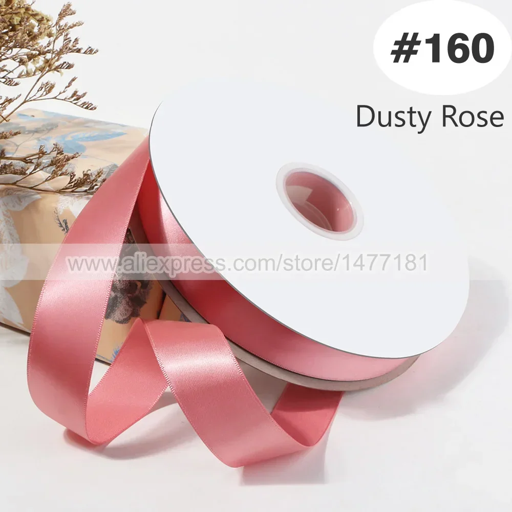 Luxurious Pink Double Face Satin Ribbon - 100% Polyester Silky Tape