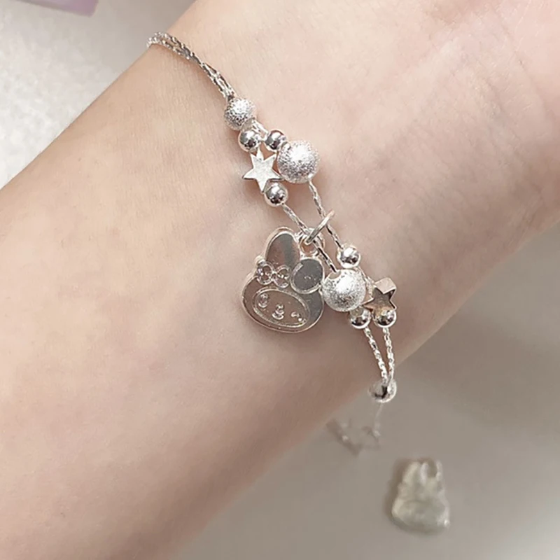 

Kawaii Sanrio браслет Мультфильм мужчины и женщины подарок шармы девушки ювелирные изделия аксессуары Ins нишевой дизайн чувство, милая и Милая Рука