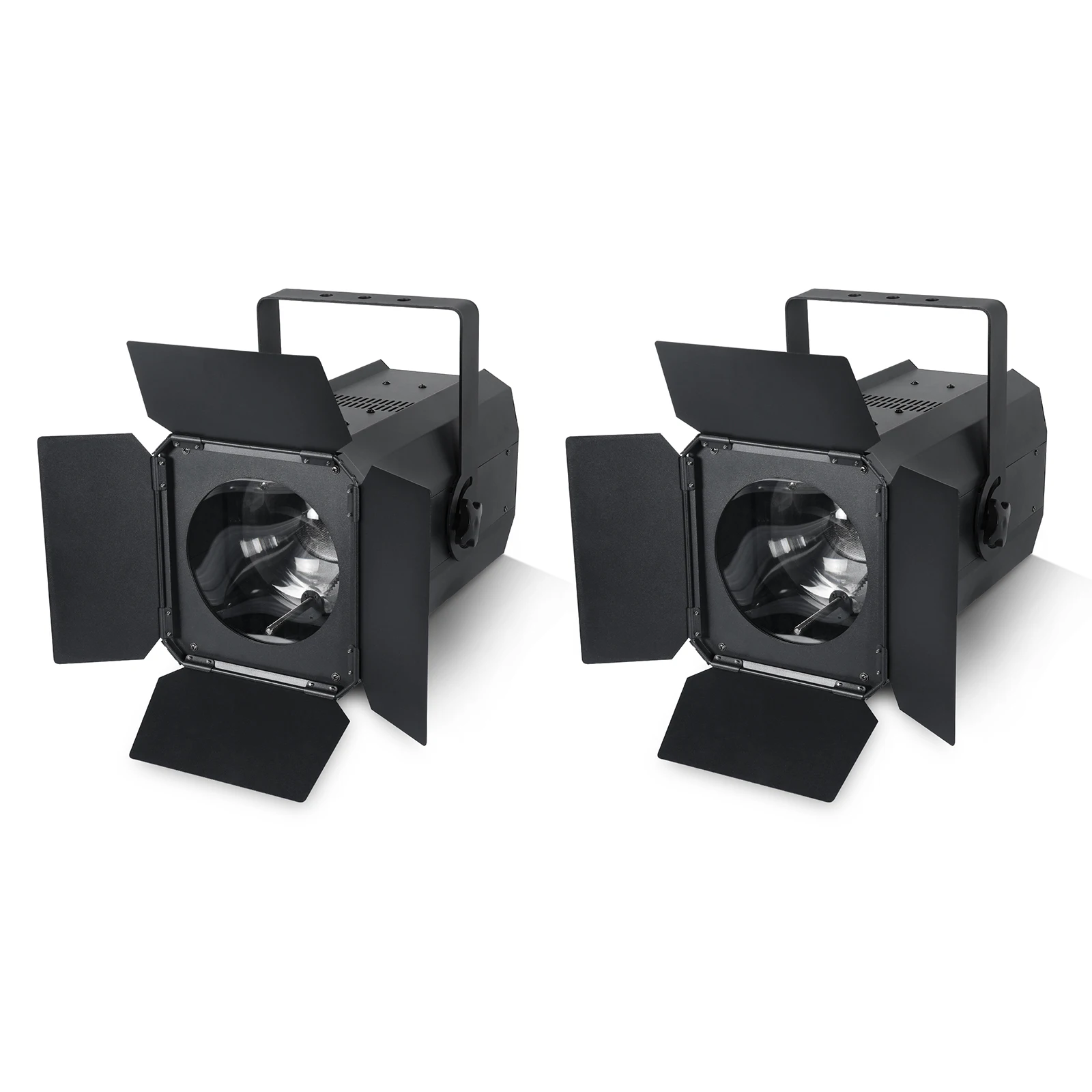 U'King 2PCS 200W LED COB Par Light With Barn Doors Linear Zoom Stage Light DMX Focusing Face Light for DJ Disco Concert Party