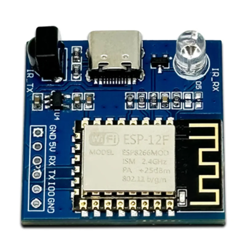 NEC 명령 WIFI ESP-12F 모듈 TYPE-C 인터페이스 전송 모듈용 2X ESP8266 적외선 송신기-수신기