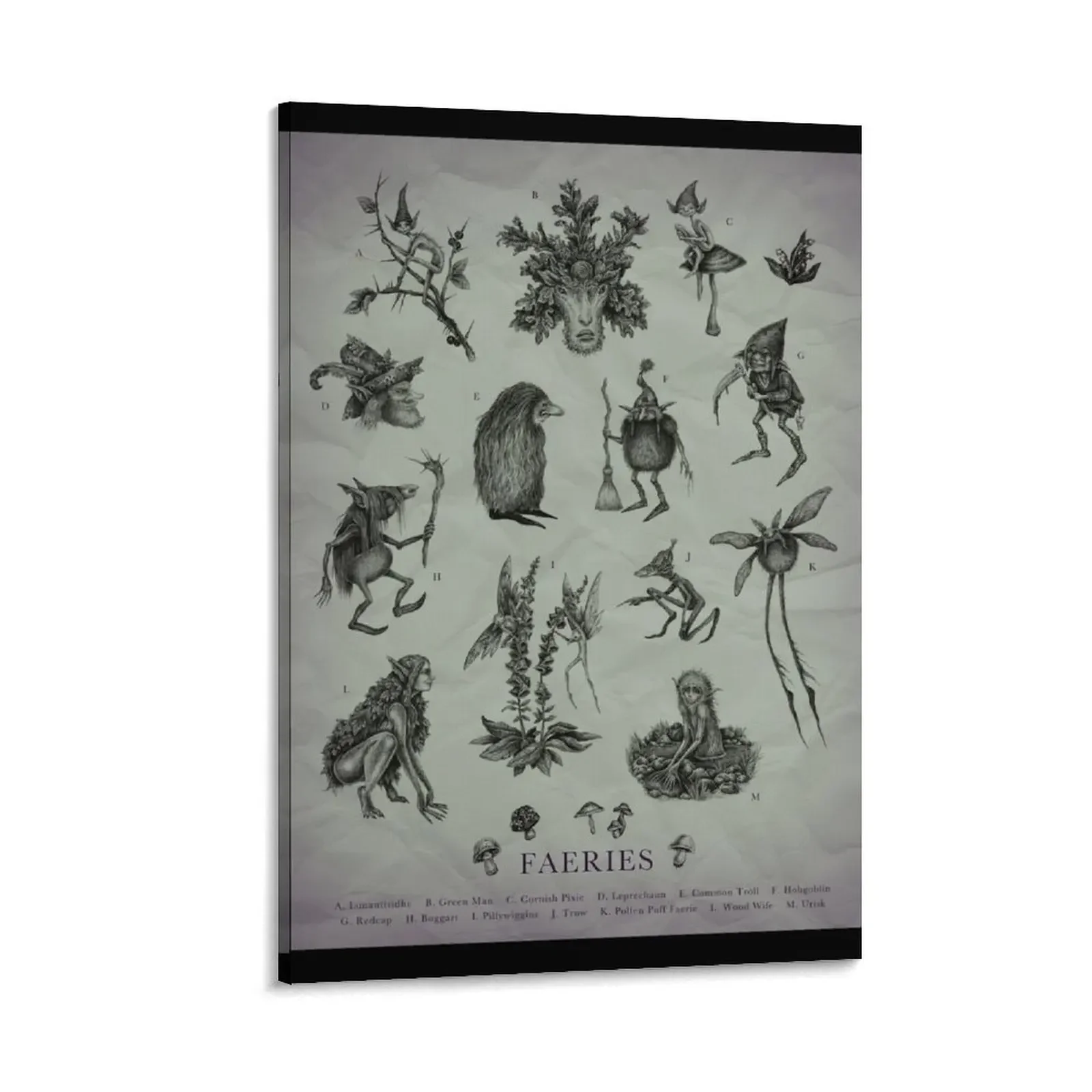 

Types of Faeries Canvas Painting canvas wall art Decor for room