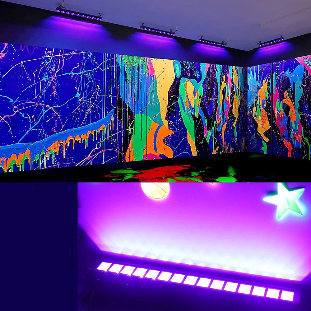 2PC Glow in the Dark Party Supplies 40 LED Black UV Light