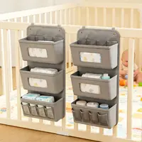 Sac suspendu multifonctionnel pour berceau de bébé, sacs de rangement pour fournitures de nouveau-né, pour poussette, nouveau sac suspendu pour bébé, organisateur de literie pour chambre à coucher 1