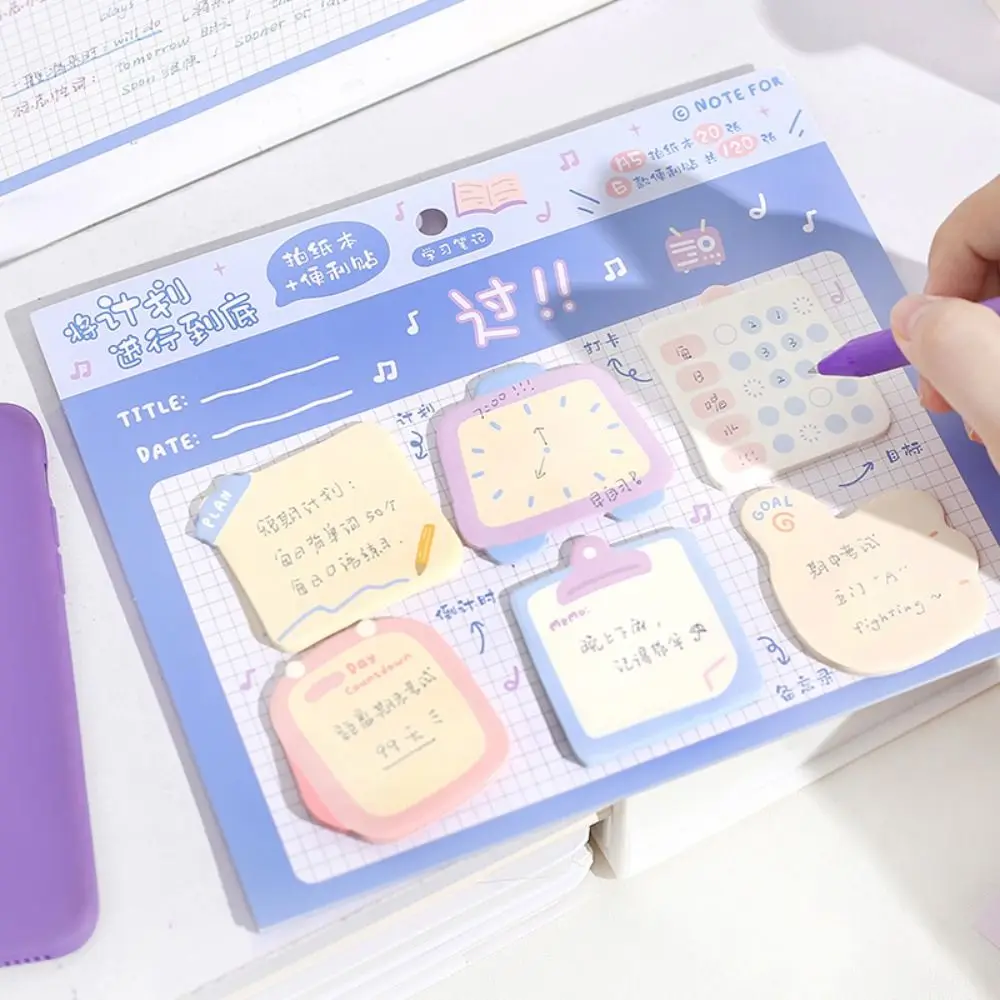 

Meaasge Paper Study Sticky Note Set INS Style To Do List Memo Pads Memorandum 6 in 1 Thickness Sticky Note Pads Student