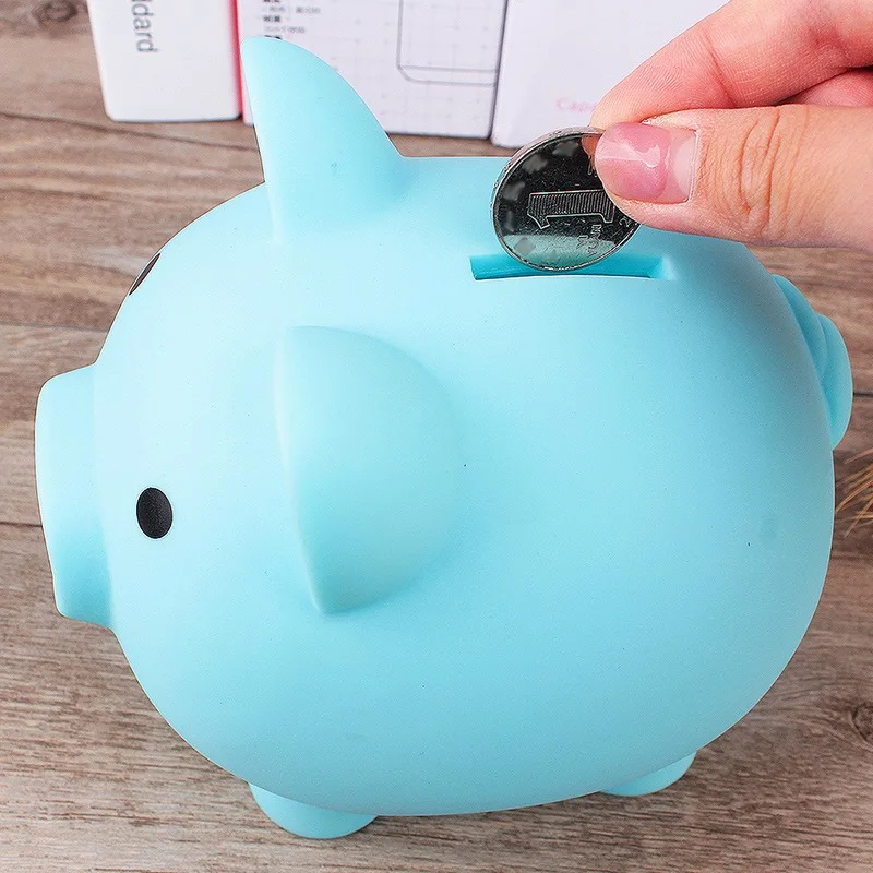 1pcs Cartoon Pig Money Box Piggy Bank Coin Storage Box Kids Toy for Birthday Gift Money Saving Children Bank Small money saving box piggy bank
