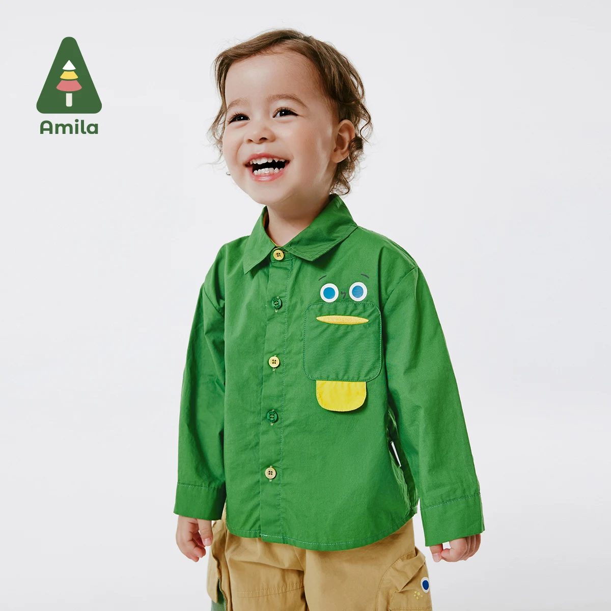 Baby Boy shirt Spring Outdoor Sports Splicing Contrast Cartoon Cotton Casual Baby Clothing