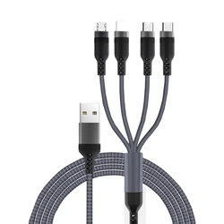 Universal 4 - in - 1 Fast Charging Cable - 1.2m (Type - 1(No Data))
