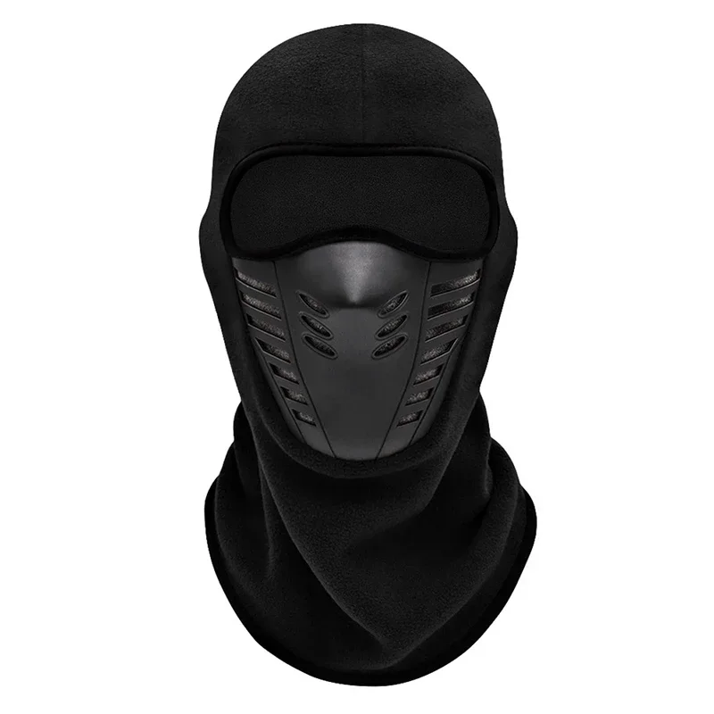 Motorcycle Mask Fleece Thermal Neck Full Face Mask Keep Warm Riding Balaclava Biker Ski Winter Windproof Dustproof Face Shield