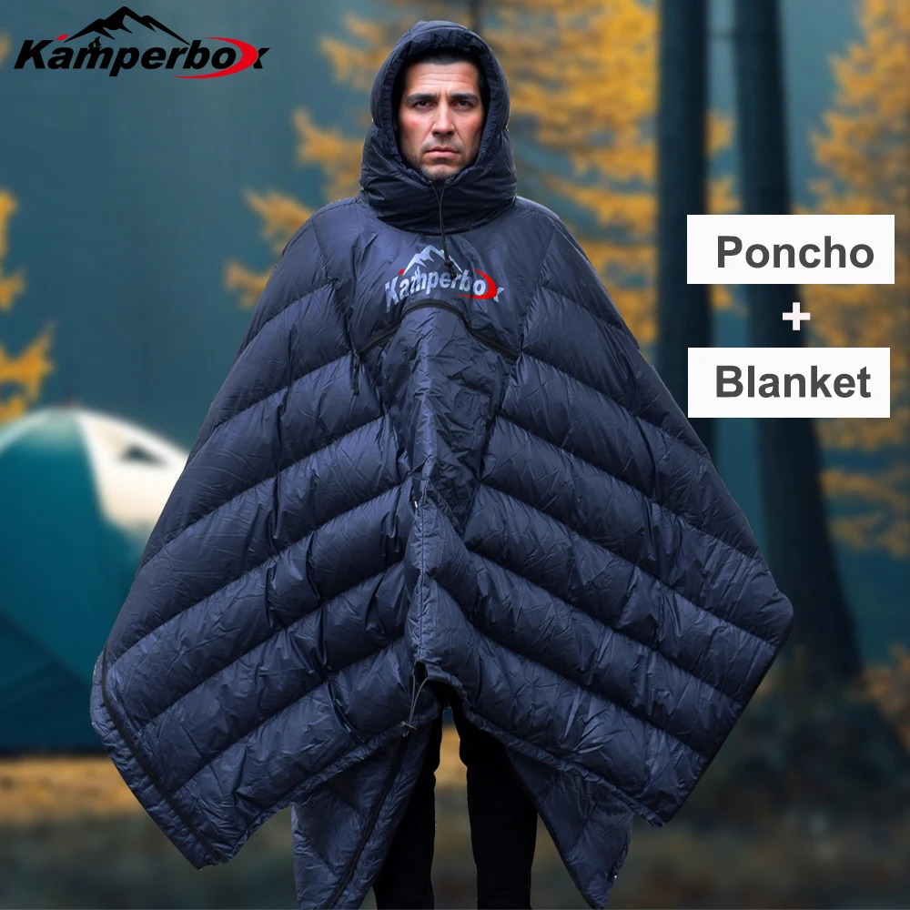 Outdoors Winter Sleeping Bag Blanket Winter Sleeping Bag Camping Blanket Camping Poncho Synthetic PC600 Hiking Warm