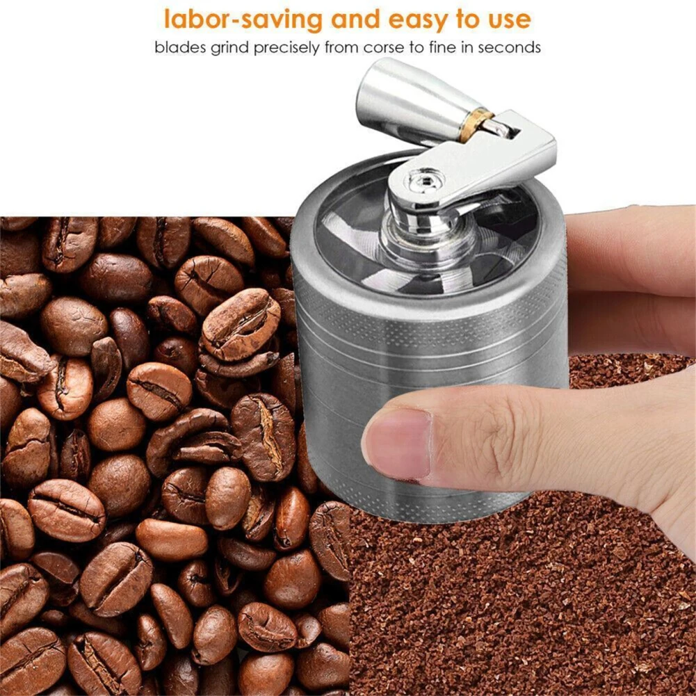 40mm 4 Layers Hand Muller Herb Tobacco Spice Herbal Metal Crusher Portable Grinder With Handle herb grinder nut spice grinder herb spice grinder