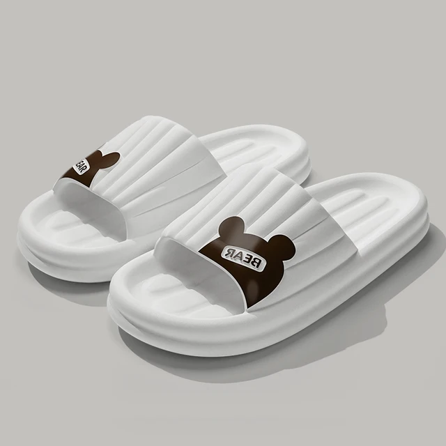 Cartoon Bear Summer Men Indoor Slippers: A Perfect Blend of Style and Comfort