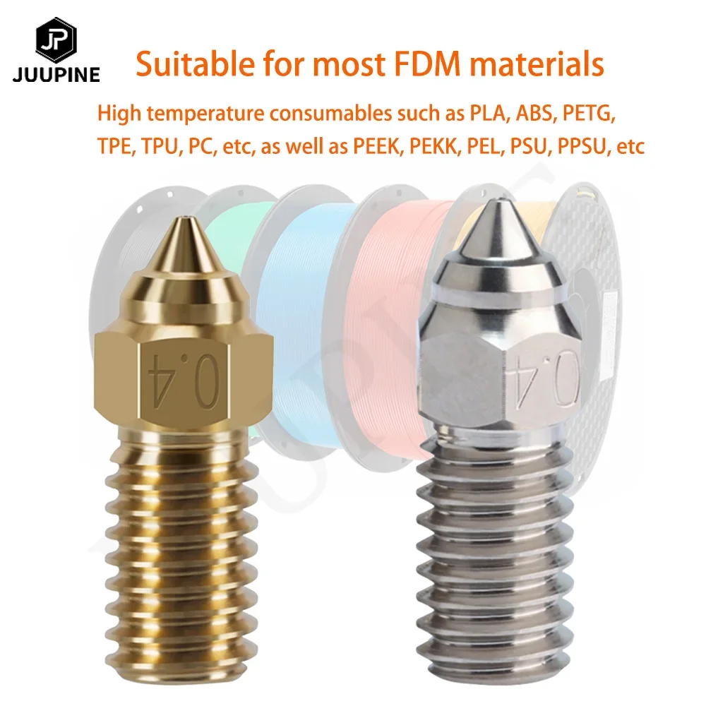 

For ELEGOO Neptune 4 Nozzle Hardened/Stainless Steel/Brass High-Speed Nozzle For Elegoo Neptune 4 pro CHT Nozzle